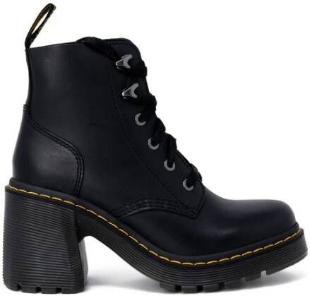 Dr. Martens Zwarte leren damesschoenen Herfst Winter collectie Black Dames