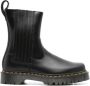 Dr. Martens Zwarte leren enkellaarzen met zijrits Black Dames - Thumbnail 1