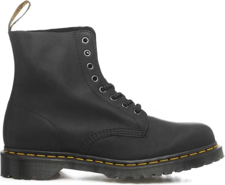 Dr. Martens Zwarte Leren Enkellaarzen voor Heren Zwart Heren