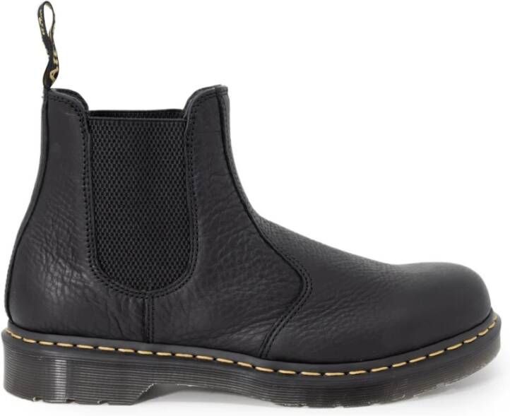 Dr. Martens Zwarte leren instap enkellaarzen Black Heren