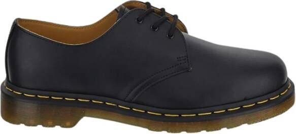 Dr. Martens Zwarte Leren Instappers met Veters Black Heren