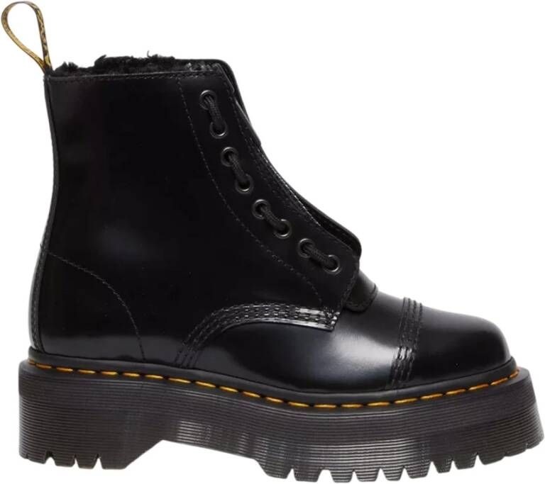 Dr. Martens Zwarte Leren Laarzen Black Dames