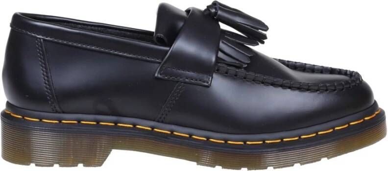 Dr. Martens Zwarte leren loafers met kwastdetail Black Dames