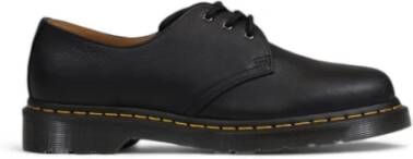 Dr. Martens Zwarte leren mocassin herfst winter stijl Black Heren