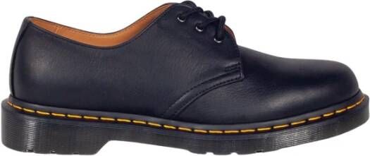 Dr. Martens Zwarte leren mocassin herfst winter stijl Black