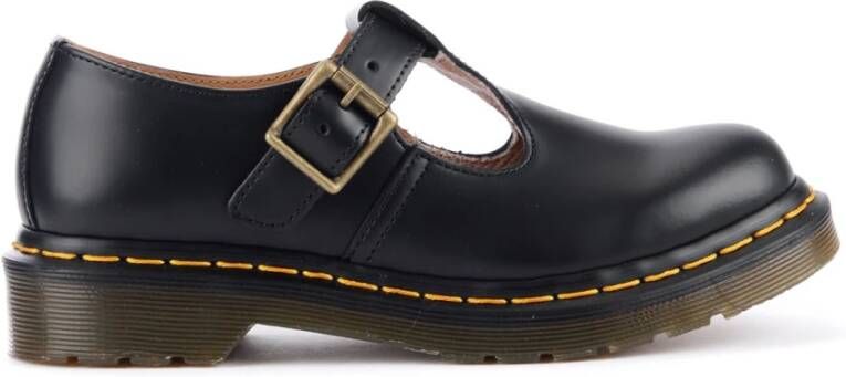 Dr. Martens Zwarte Leren Polley Mary Jane Schoenen Black Dames