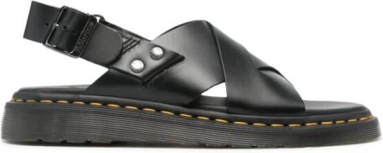 Dr. Martens Zwarte Leren Slingback Sandalen Black Dames