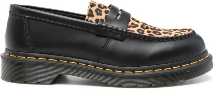 Dr. Martens Zwarte Loafers met Rubberen Zool Black Heren