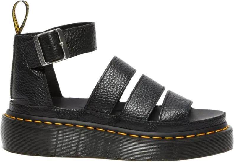 Dr. Martens Zwarte Platform Sandalen Clarissa II Black Dames