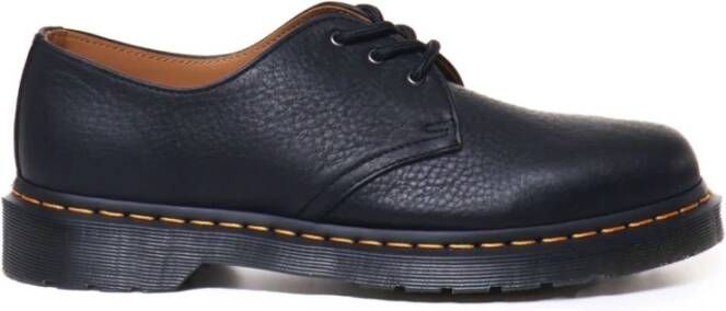 Dr. Martens Zwarte platte schoenen Klassieke stijl Black Heren