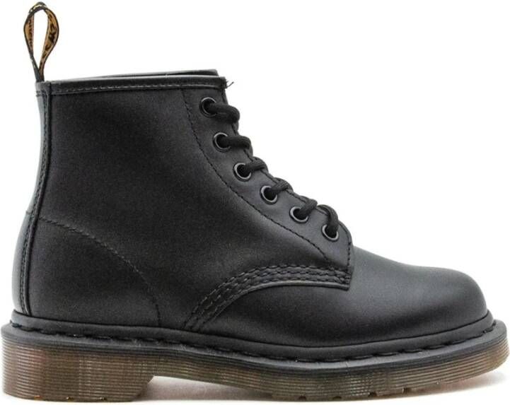 Dr. Martens Zwarte Stiksel Leren Enkellaarzen Black Heren