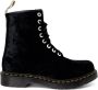 Dr. Martens Verpletterd Fluweel Vegan Enkellaarzen Black Dames - Thumbnail 3