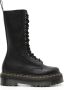 Dr martens 1B99 Quad hoge laars van zacht leer Zwart Leer Hoge laarzen Dames - Thumbnail 1