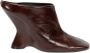 Dries Van Noten Bruin Leren Sleehak Sandalen Brown Dames - Thumbnail 1