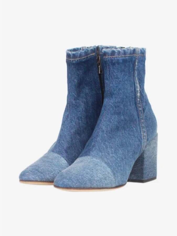 Dries van Noten Pre-owned Denim boots Blue Dames