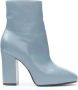 Dries van Noten Pre-owned Leather boots Blue Dames - Thumbnail 1