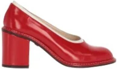 Dries van Noten Pre-owned Leather heels Red Dames