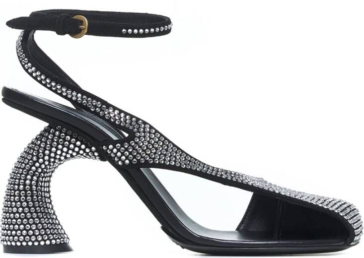 Dries Van Noten Zwarte Sandalen voor Vrouwen Black Dames