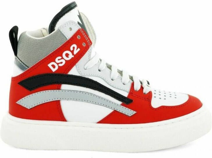 Dsquared2 551 Sneakers Mid Box Sole Lace Wit Heren