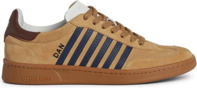 Dsquared2 Beige Sneakers Multi-Panel Design Beige Heren