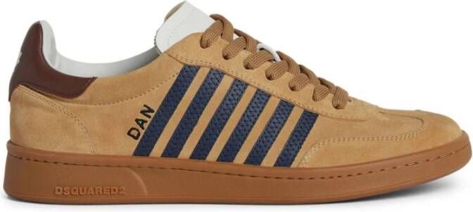 Dsquared2 Beige Sneakers Multi-Panel Design Beige Heren