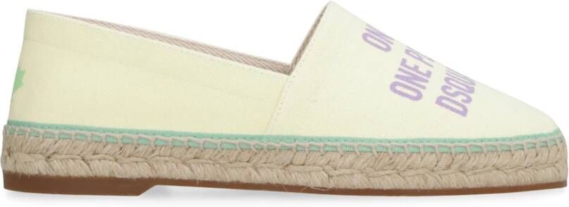 Dsquared2 Biologisch katoenen espadrilles Yellow Dames