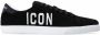 Dsquared2 Icon Embroidered Low Top Sneakers Zwart Heren - Thumbnail 7