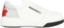 Dsquared2 Contrasterende Leren Lage Sneakers White Heren - Thumbnail 1