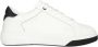 Dsquared2 Contrasterende Leren Lage Sneakers White Heren - Thumbnail 1