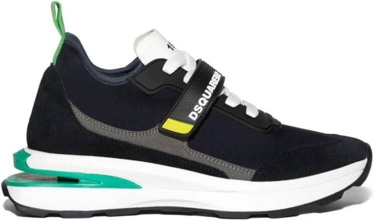 Dsquared2 Diagonale Lijn Sneakers Zwart Heren