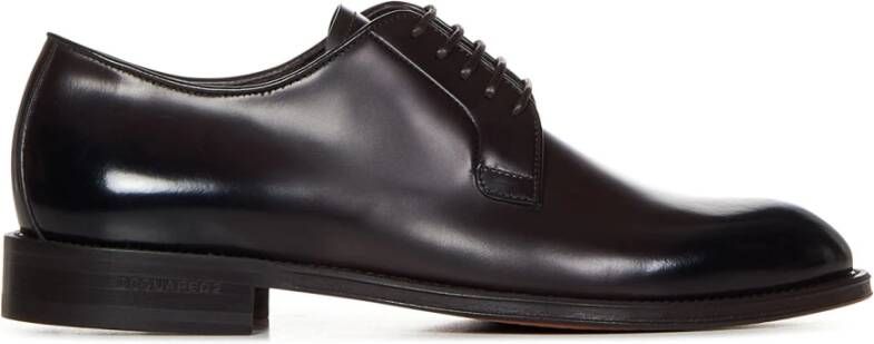 Dsquared2 Donkerbruine Veterschoenen Aw23 Black Heren