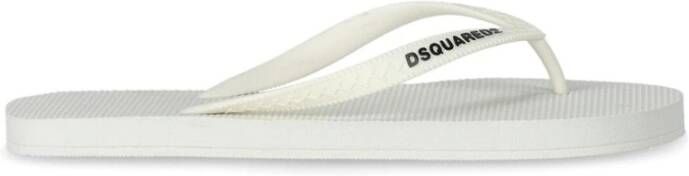 Dsquared2 Rubber flip-flops White Heren