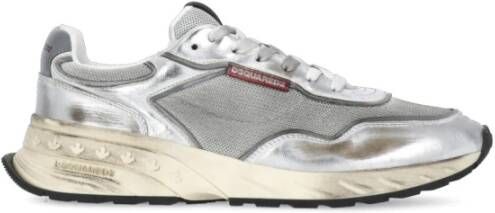 Dsquared2 Grijze Sneakers met Logodetails Gray Heren