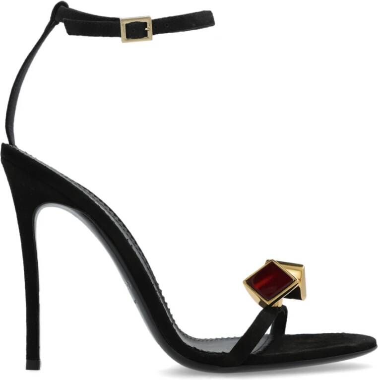 Dsquared2 Hakken sandalen Icon Clubbing Black Dames