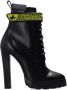 Dsquared2 Zwarte leren enkellaarzen Black Dames - Thumbnail 3