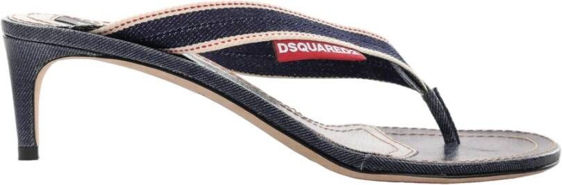 Dsquared2 Heeled Mules Blue Dames