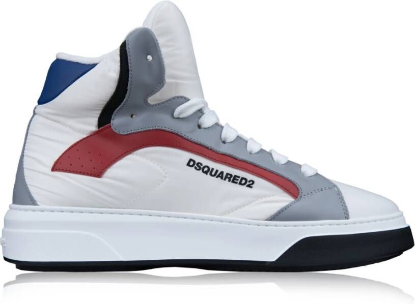 Dsquared2 Heren Veterschoenen Hoge Sneakers White Heren