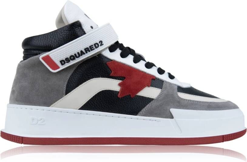 Dsquared2 Hoge Sneakers voor Heren met Veters Klittenband Multicolor Heren