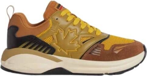 Dsquared2 Hoge-zool Sportieve Dash Sneakers Brown Heren