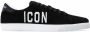 Dsquared2 Icon Embroidered Low Top Sneakers Zwart Heren - Thumbnail 8