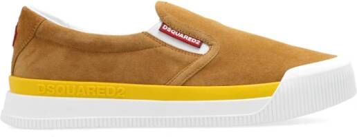 Dsquared2 Instap sneakers 'New Jersey' Beige Heren