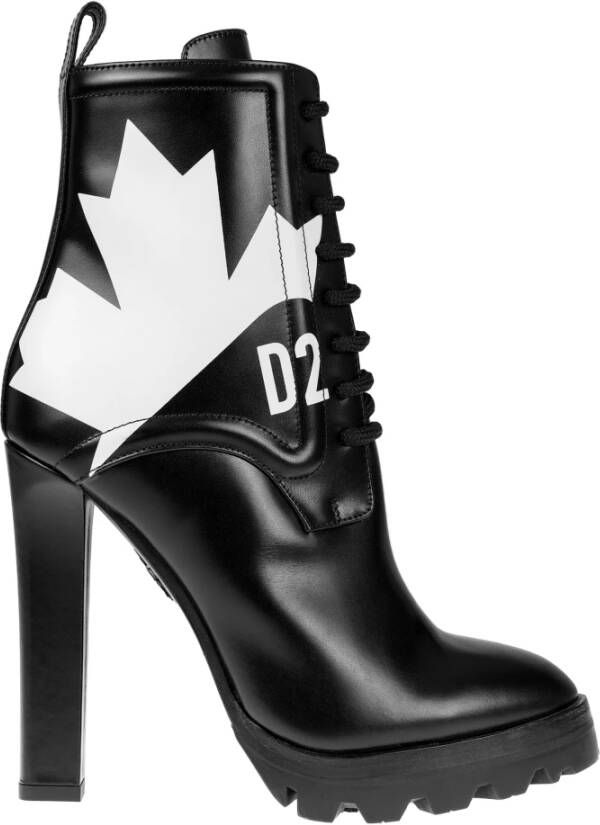 Dsquared2 Lace-up Boots Zwart Dames