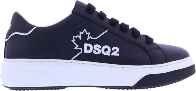 Dsquared2 Zwarte Bumper Sneakers Ss24 Black Heren