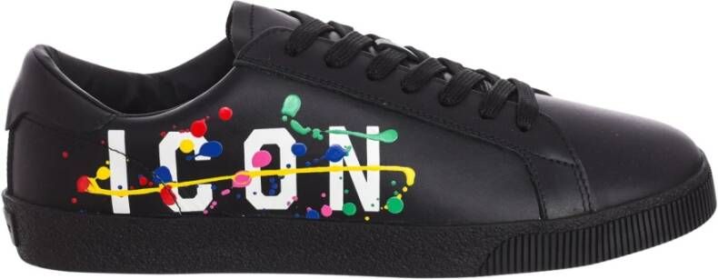 Dsquared2 Lage-top Sportieve Sneakers Black Heren