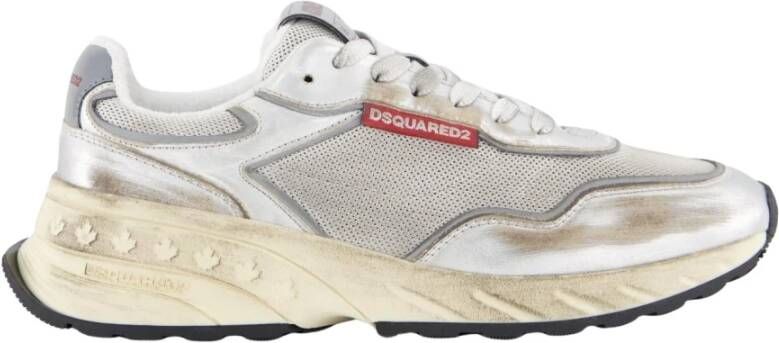 Dsquared2 Lage vetersneakers Gray Dames