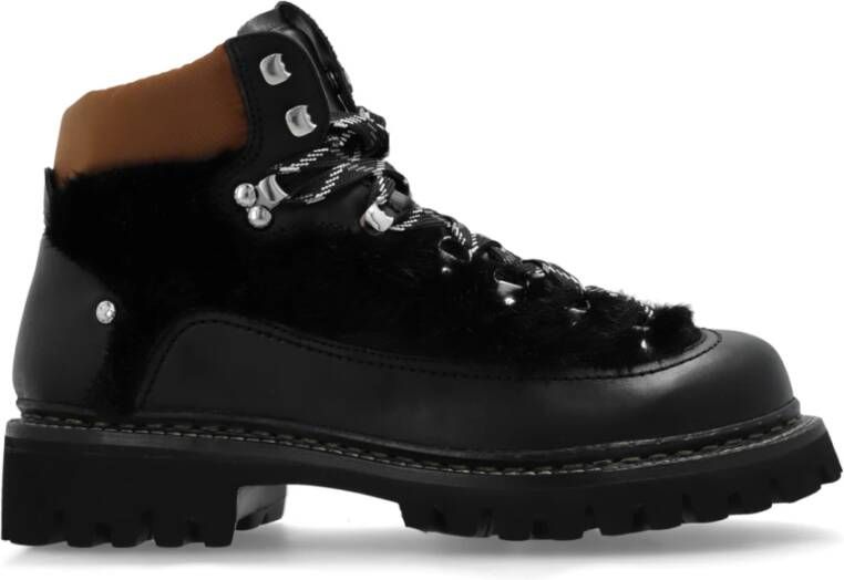 Dsquared2 Leren laarzen Canadian Black Heren