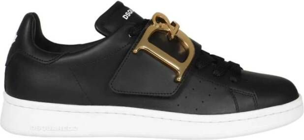 Dsquared2 Leren lage sneakers Black Dames