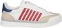 Dsquared2 Leren sneakers met contrasterende details Red Heren - Thumbnail 1