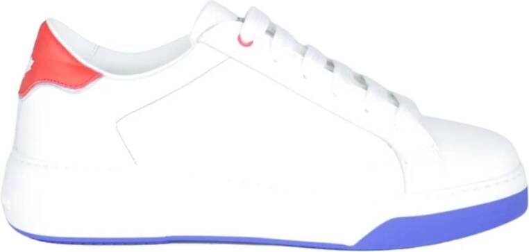 Dsquared2 Leren sneakers voor heren White Heren