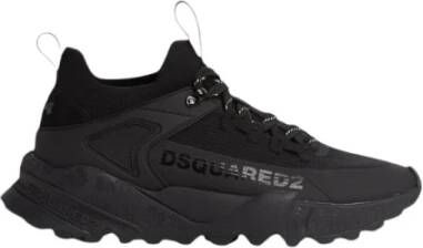 Dsquared2 Zwarte hardloopsneakers met schokabsorberende zool Black Heren